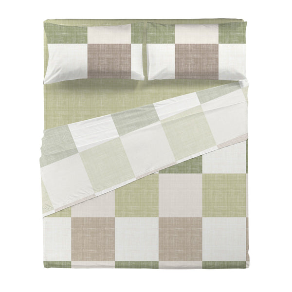 Di Maestro Completo Letto Stampato  Matrimoniale Esmond Green