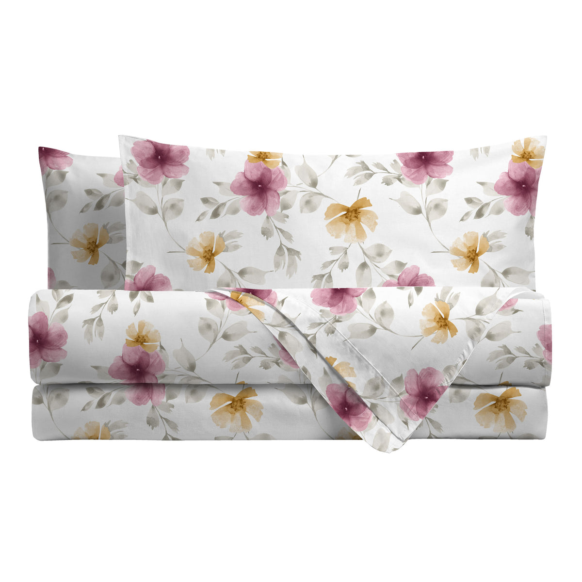 Completo Letto Matrimoniale Softy Yarn con Stampa - Fantasia Heidi Pink