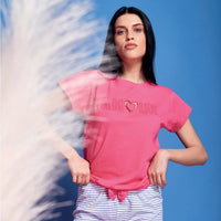 Pigiama Lungo da Donna Cherie Juliana Fuchsia - Amo La Casa Shop