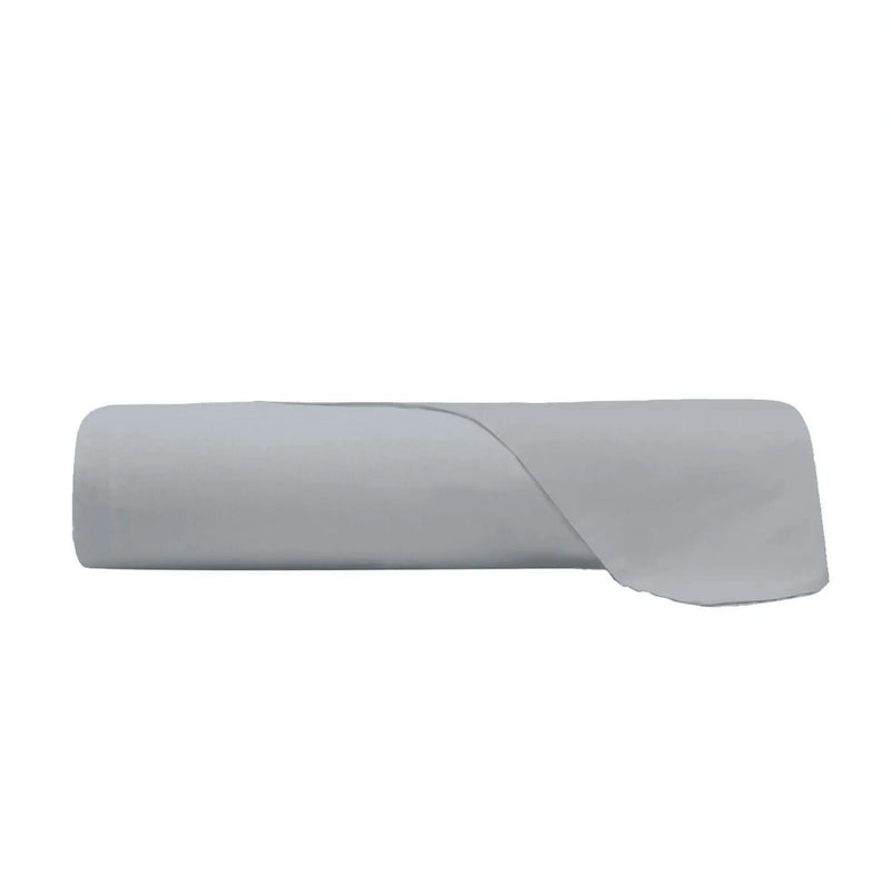 Lenzuolo Piano Singolo in Cotone Tinta Unita Grigio - Amo La Casa Shop