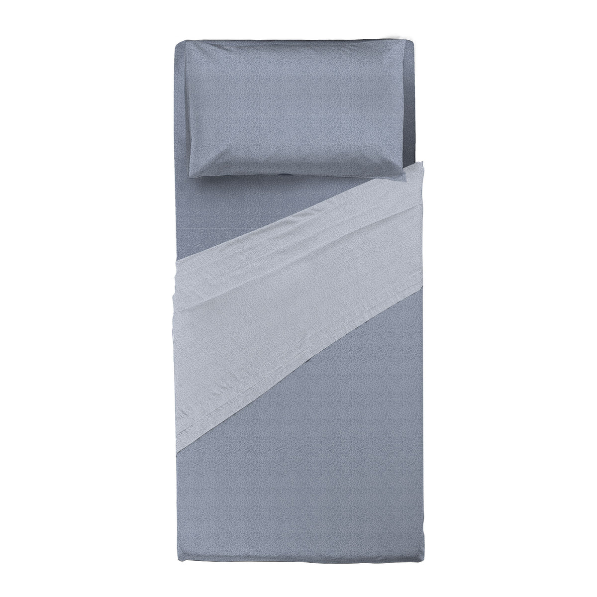 Completo Letto Singolo Basic - Fantasia Leopard Light Blue