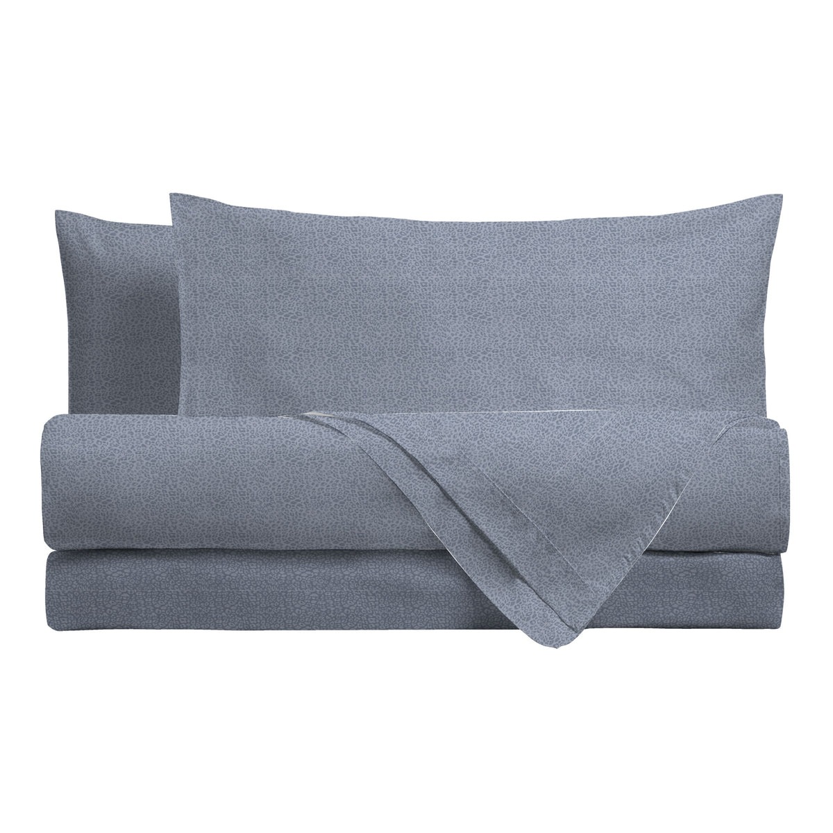 Completo Letto Singolo Basic - Fantasia Leopard Light Blue
