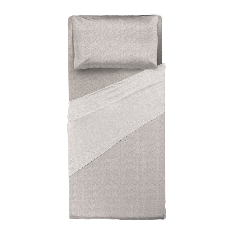 Completo Letto Singolo Basic - Fantasia Leopard Beige