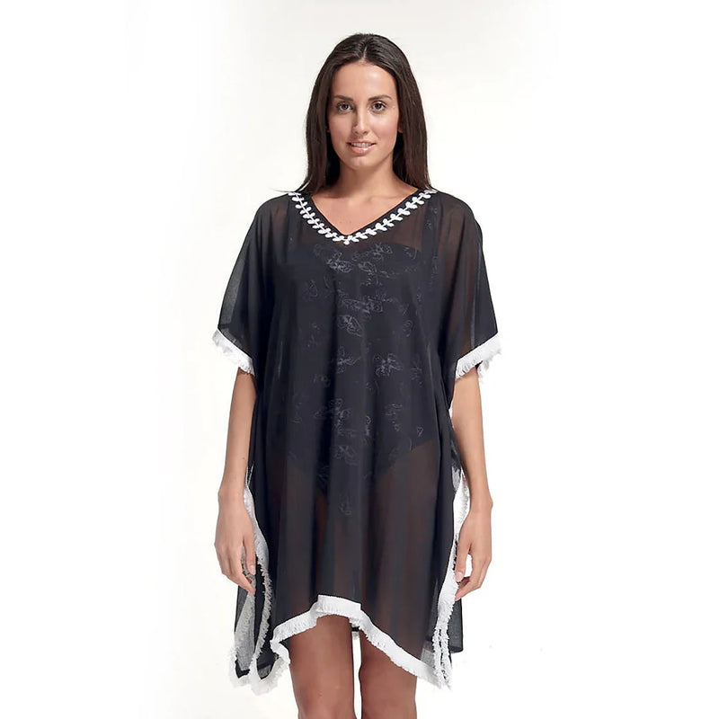 Caftano Malena Black Fashion Nero - Amo La Casa Shop
