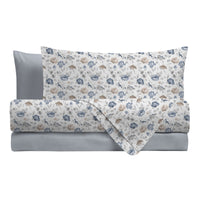 Completo Letto Matrimoniale Basic - Fantasia Marlise Blue