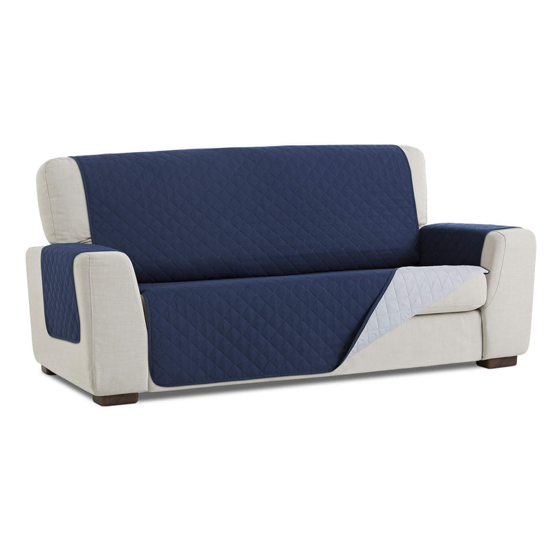 Copridivano Maui Bicolore Blu/Grigio Chiaro - Amo La Casa Shop