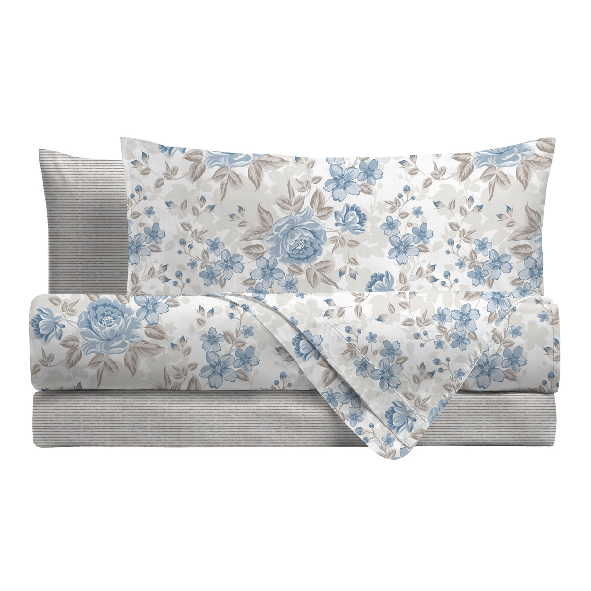 Completo Letto Singolo Basic - Fantasia Neha Blue