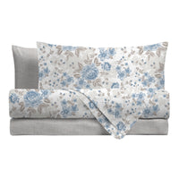Completo Letto Singolo Basic - Fantasia Neha Blue