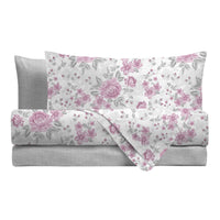 Completo Letto Singolo Basic - Fantasia Neha Mauve