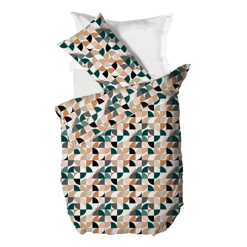 Parure Copripiumino Singolo in Puro Cotone con Stampa Contemporary - Fantasia Ohla Multicolor - Amo La Casa Shop
