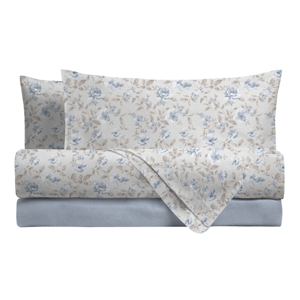 Completo Letto Matrimoniale Basic Amanda Blue