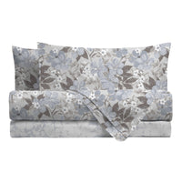 Completo Letto Matrimoniale Basic Phoebe Light Blue