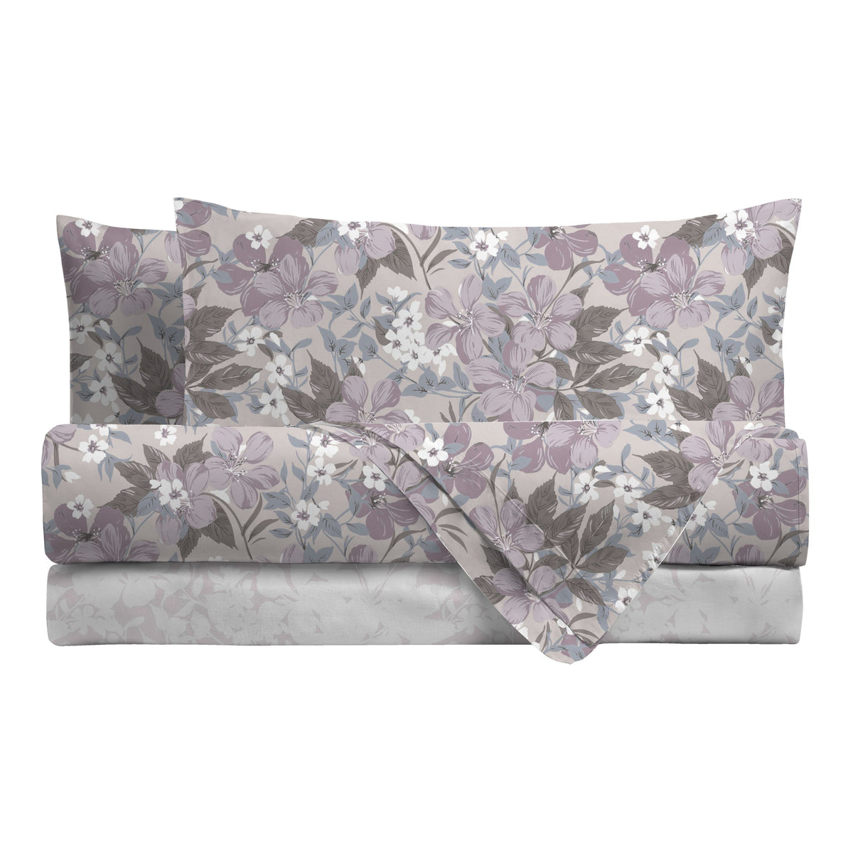 Completo Letto Matrimoniale Basic Phoebe Lilac