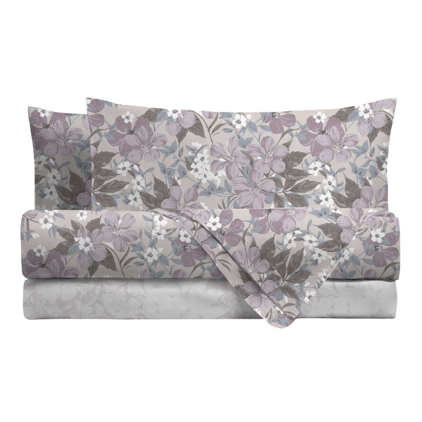 Completo Letto Matrimoniale Basic Phoebe Lilac