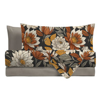 Completo Letto Singolo con Stampa - Fantasia Brandy Colette Grigio Scuro - Amo La Casa Shop