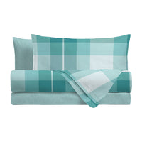 Completo Letto Matrimoniale Basic Colton Aqua - Amo La Casa Shop