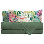 Completo Letto Matrimoniale in Cotone con Stampa Digitale - Fantasia Freehug Multicolor