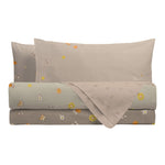THUN® Parure Copripiumino Matrimoniale in Cotone Country Flowers Beige - Amo La Casa Shop