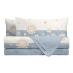 THUN® Parure Copripiumino Matrimoniale Elegance Azzurro - Amo La Casa Shop