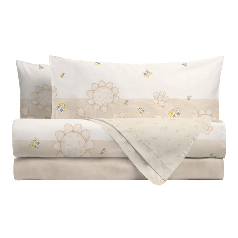 THUN® Parure Copripiumino Matrimoniale Elegance Beige