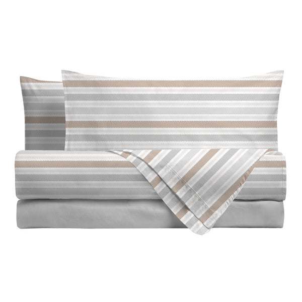 Completo Letto Matrimoniale Basic Girolamo Greige