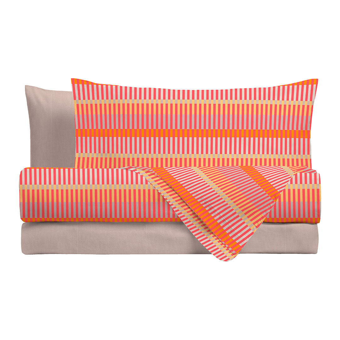 Completo Letto Matrimoniale Basic Glam Coral - Amo La Casa Shop
