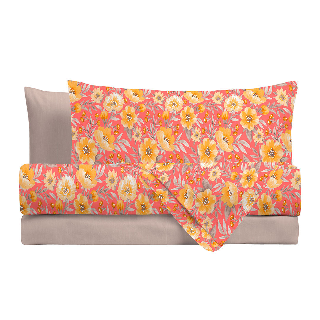 Completo Letto Matrimoniale Basic Irene Coral - Amo La Casa Shop