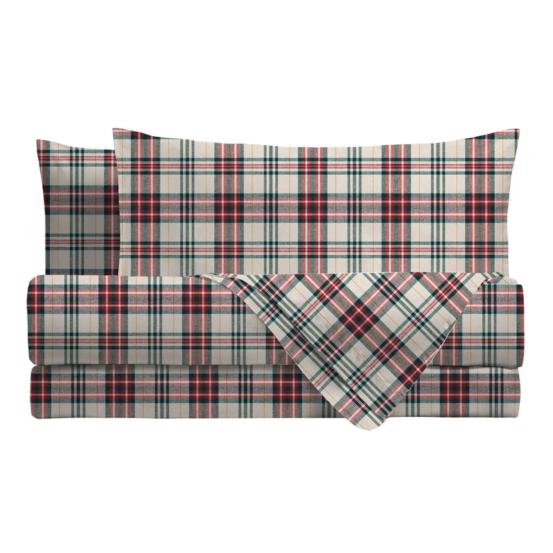 Completo Letto Singolo in Cotone con Stampa - Fantasia Dolomites Dream Kody Cream - Amo La Casa Shop