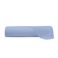 Lenzuolo Piano Piazza e Mezza in Cotone Tinta Unita Azzurro - Amo La Casa Shop