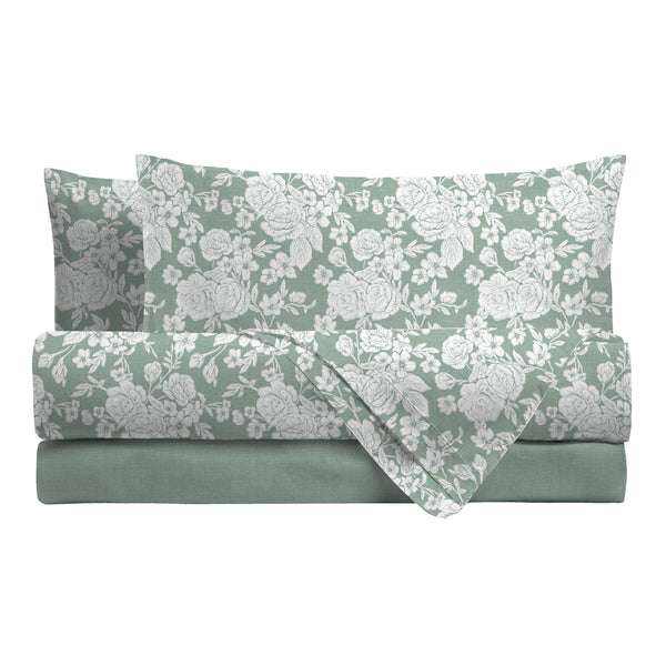Completo Letto Matrimoniale Basic Syrah Green
