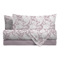 Completo Letto Matrimoniale Basic Syrah Lilac