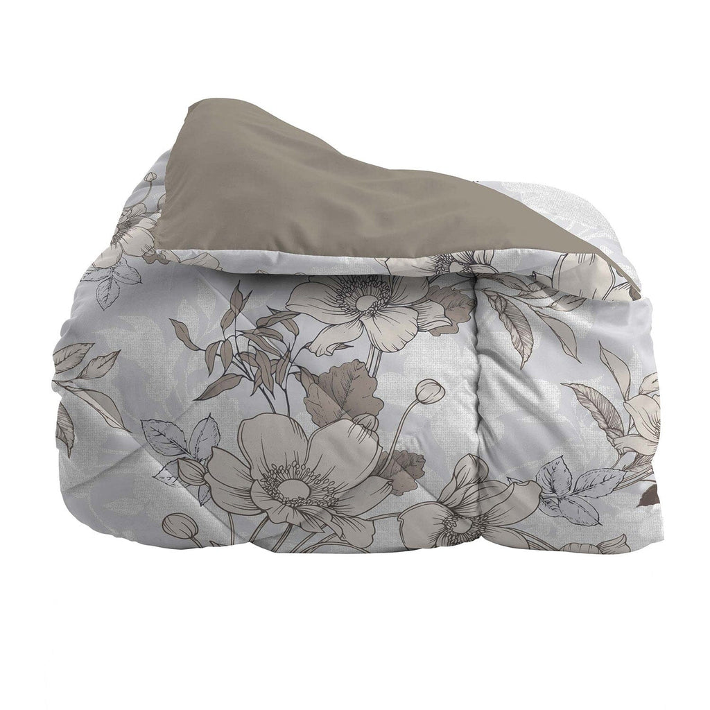 Trapunta Deco Stampata Sistema Letto Matrimoniale Devon Beige - Amo La Casa Shop