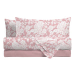 Completo Letto Flanella Raboso Matrimoniale Siraya Pink - Amo La Casa Shop