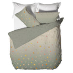 THUN® Parure Copripiumino Matrimoniale in Cotone Country Flowers Sage Green - Amo La Casa Shop