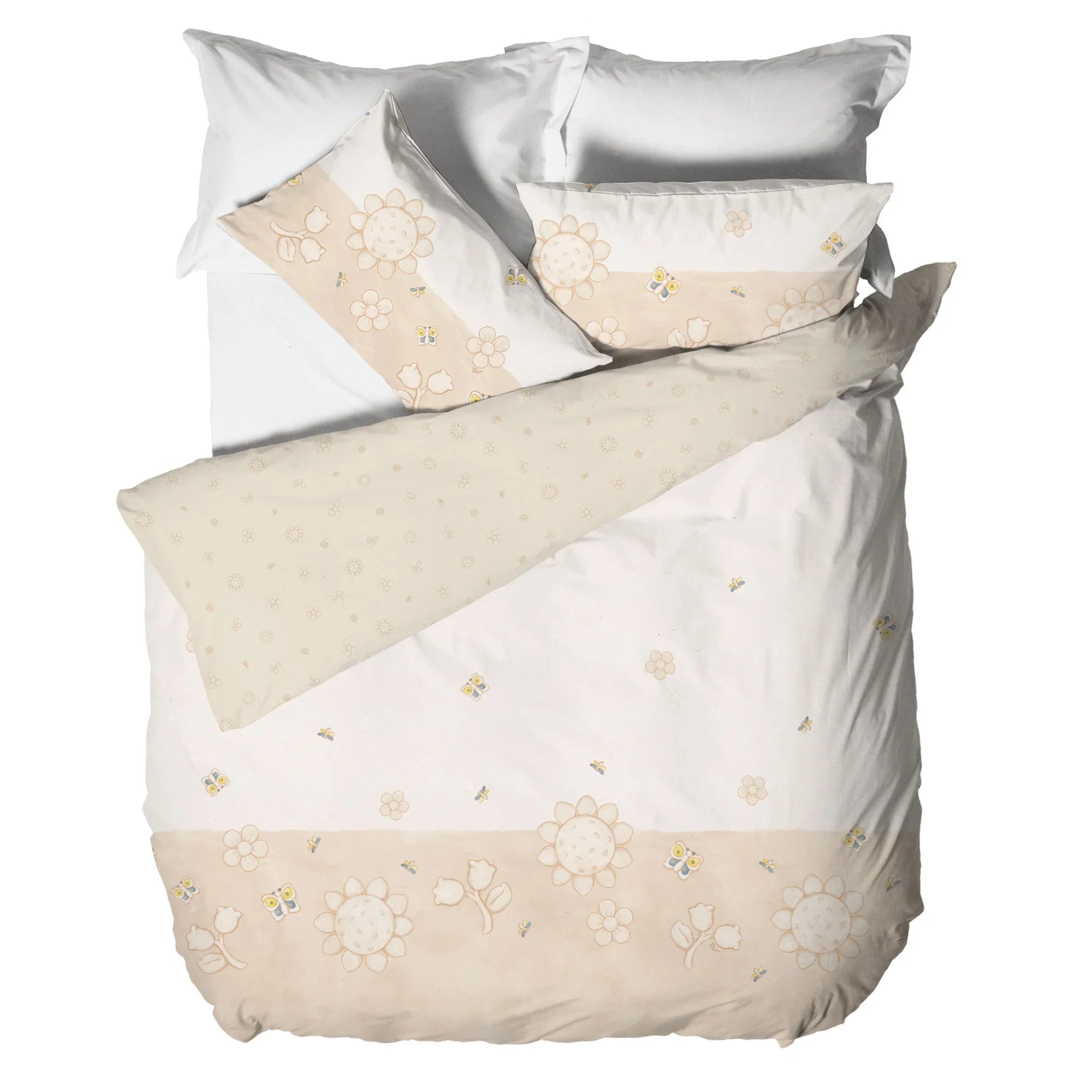 THUN® Parure Copripiumino Matrimoniale Elegance Beige - Amo La Casa Shop