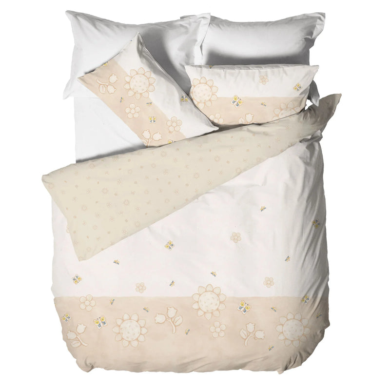 THUN® Parure Copripiumino Matrimoniale Elegance Beige - Amo La Casa Shop