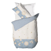 THUN® Parure Copripiumino Singolo in Cotone Elegance Azzurro - Amo La Casa Shop