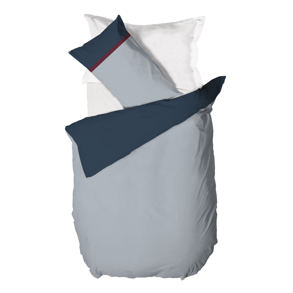 Parure Copripiumino Singolo - Fantasia Tricolor Gin Azzurro - Amo La Casa Shop