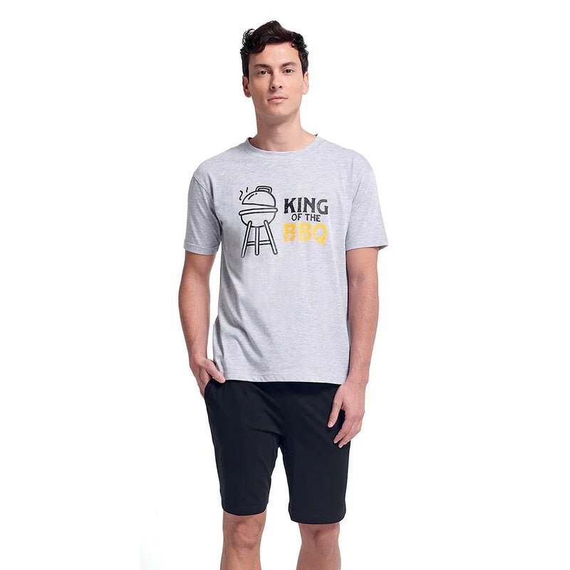 Pigiama da Uomo Gianny BBQ Addicted Melange - Amo La Casa Shop