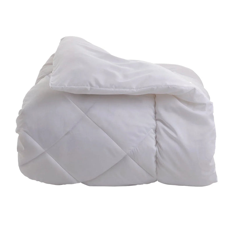 Piumino Anallergico Basic Sistema Letto Essence Matrimoniale 250x200 Tinta Unita White - Amo La Casa Shop