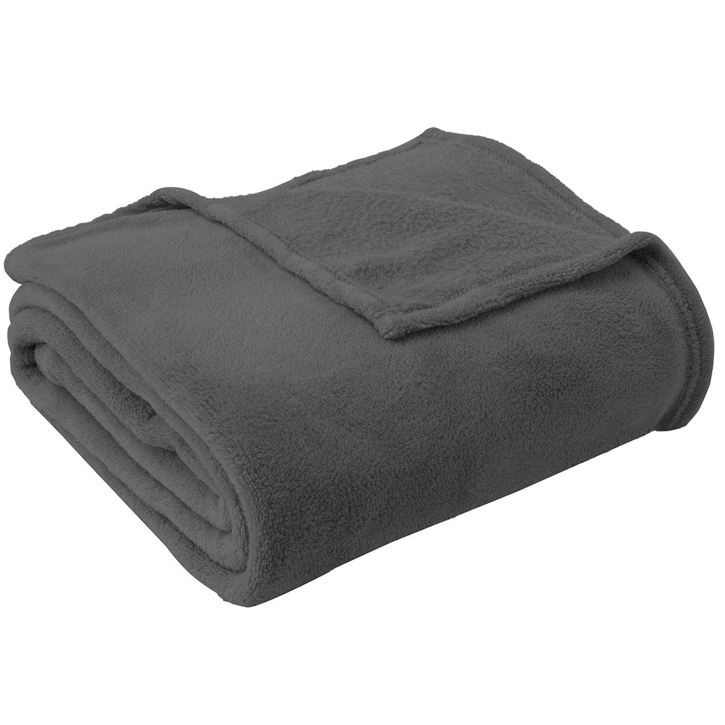 Coperta Chardonnay 250x200 Tinta Unita Dark Grey - Amo La Casa Shop