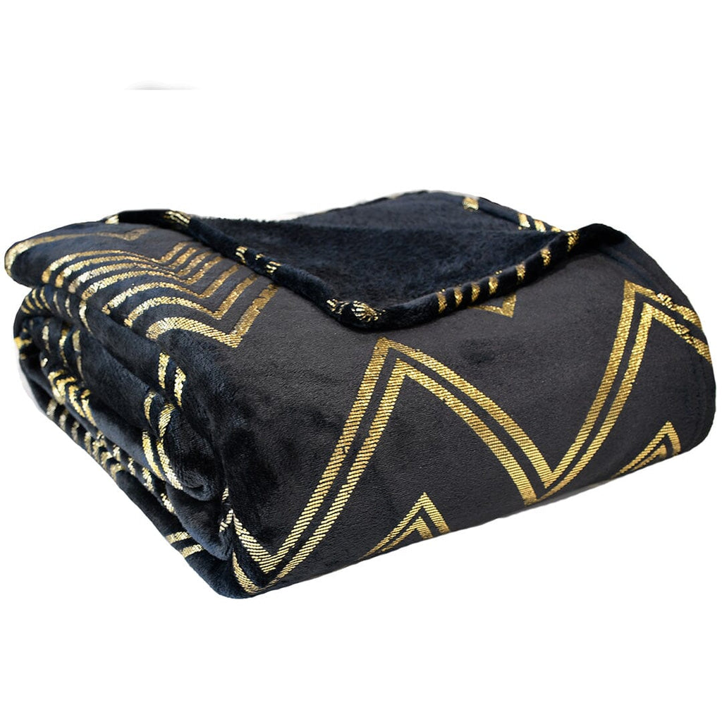 Plaid Anise 120x160 Zig Zag Black - Amo La Casa Shop