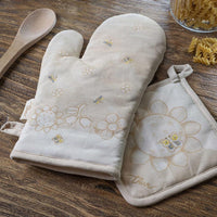 THUN® Set 2 pezzi Presina e Guantone Elegance Standard Beige - Amo La Casa Shop