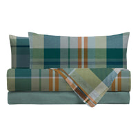 Parure Copripiumino Matrimoniale in Cotone con Stampa - Fantasia Wrap Me Ralph Teal