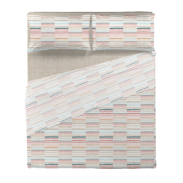 Di Maestro Completo Letto Stampato  Matrimoniale Ruben Multicolor