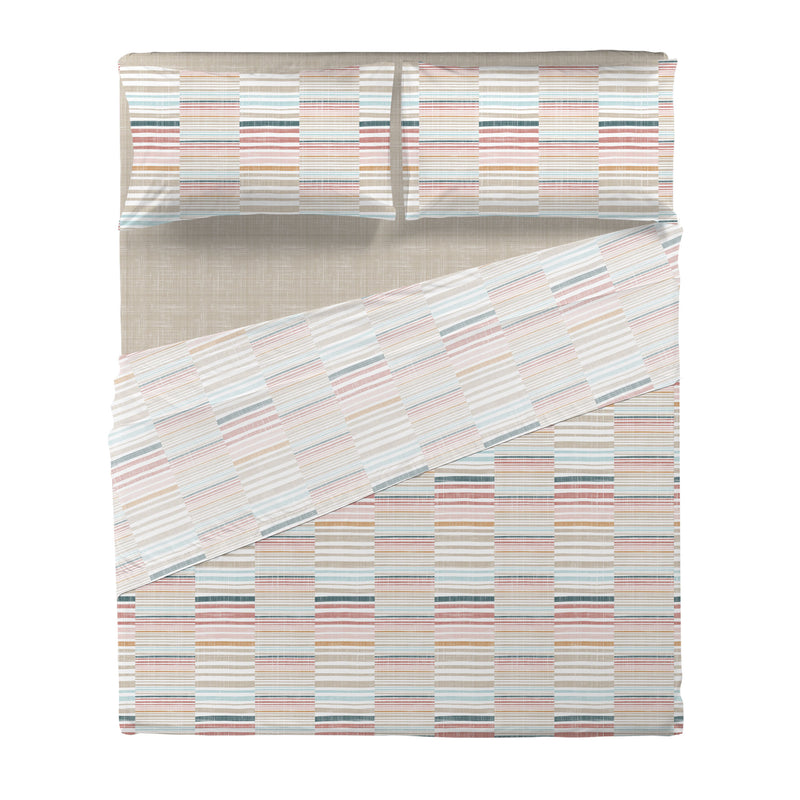 Di Maestro Completo Letto Stampato  Matrimoniale Ruben Multicolor