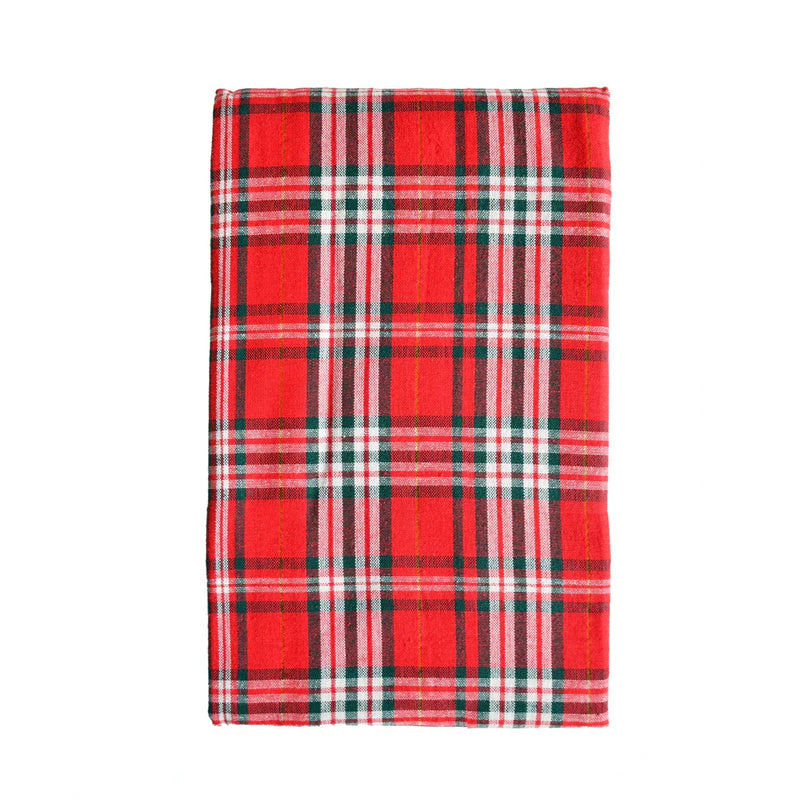 Runner Tinto in Filo 45x140 cm Dolomites Dream Tartan Red - Amo La Casa Shop