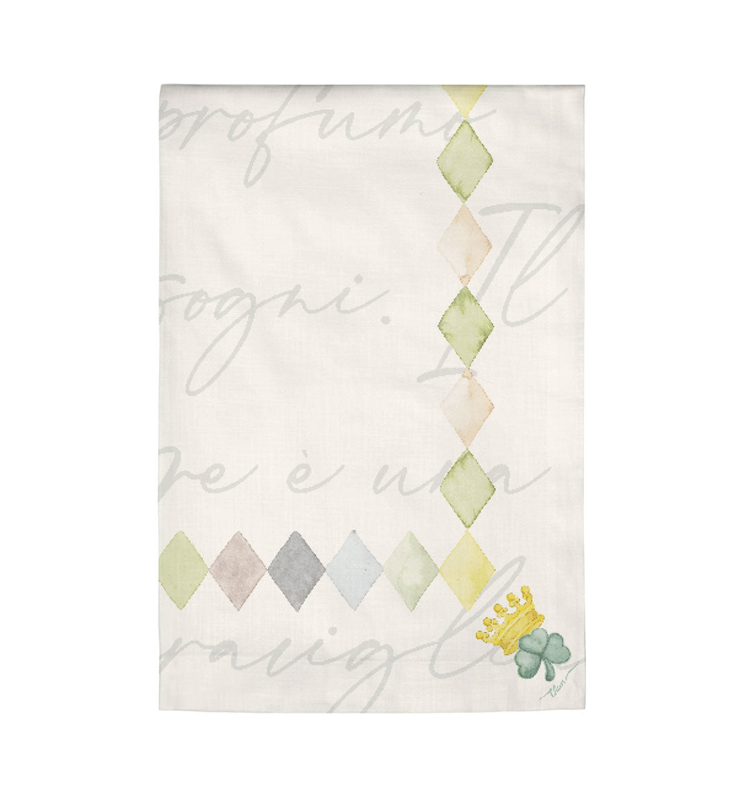 THUN® Runner In Cotone Primavera/Pasqua 45x160 cm Incanto Multicolor