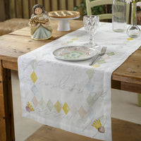 THUN® Runner In Cotone Primavera/Pasqua 45x160 cm Incanto Multicolor