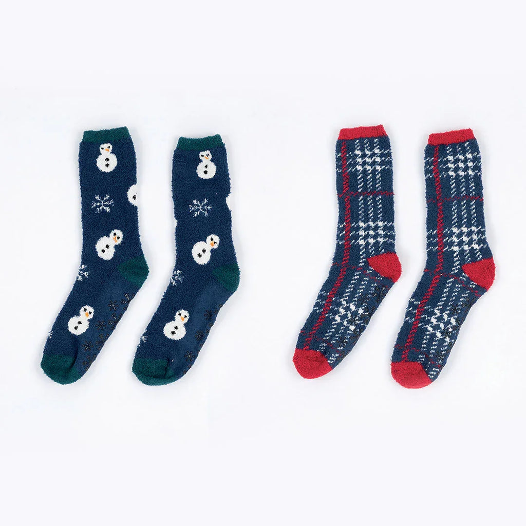 Set 2 Paia Calzini Delfo Taglia Unica Navy Blue - Amo La Casa Shop